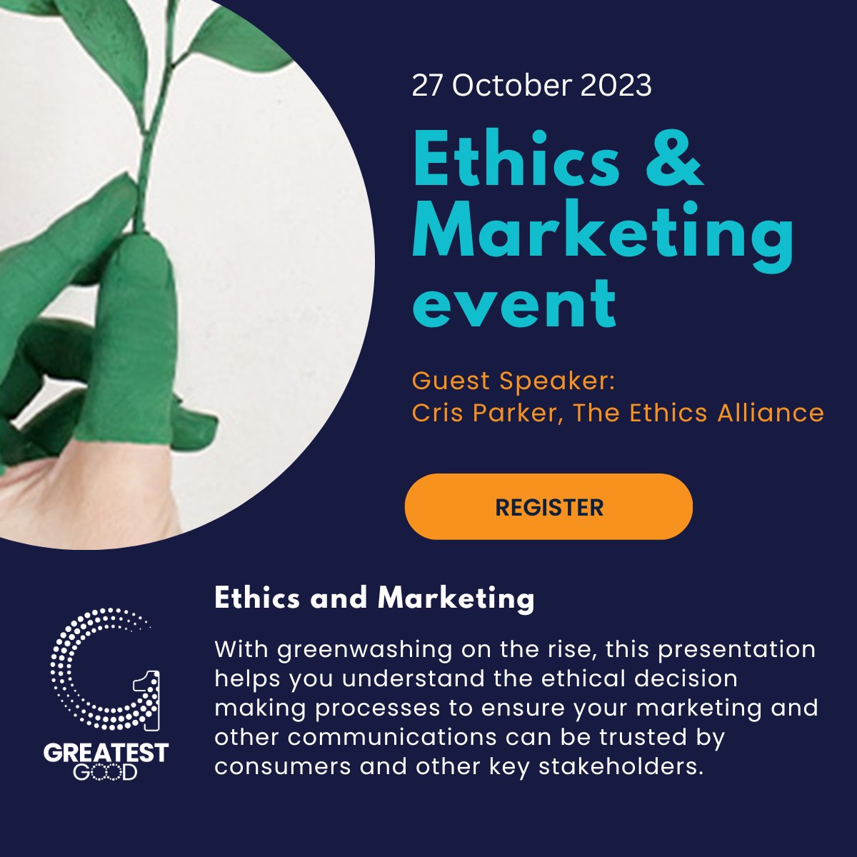 Ethics and Marketing Online Event at Greatest Good