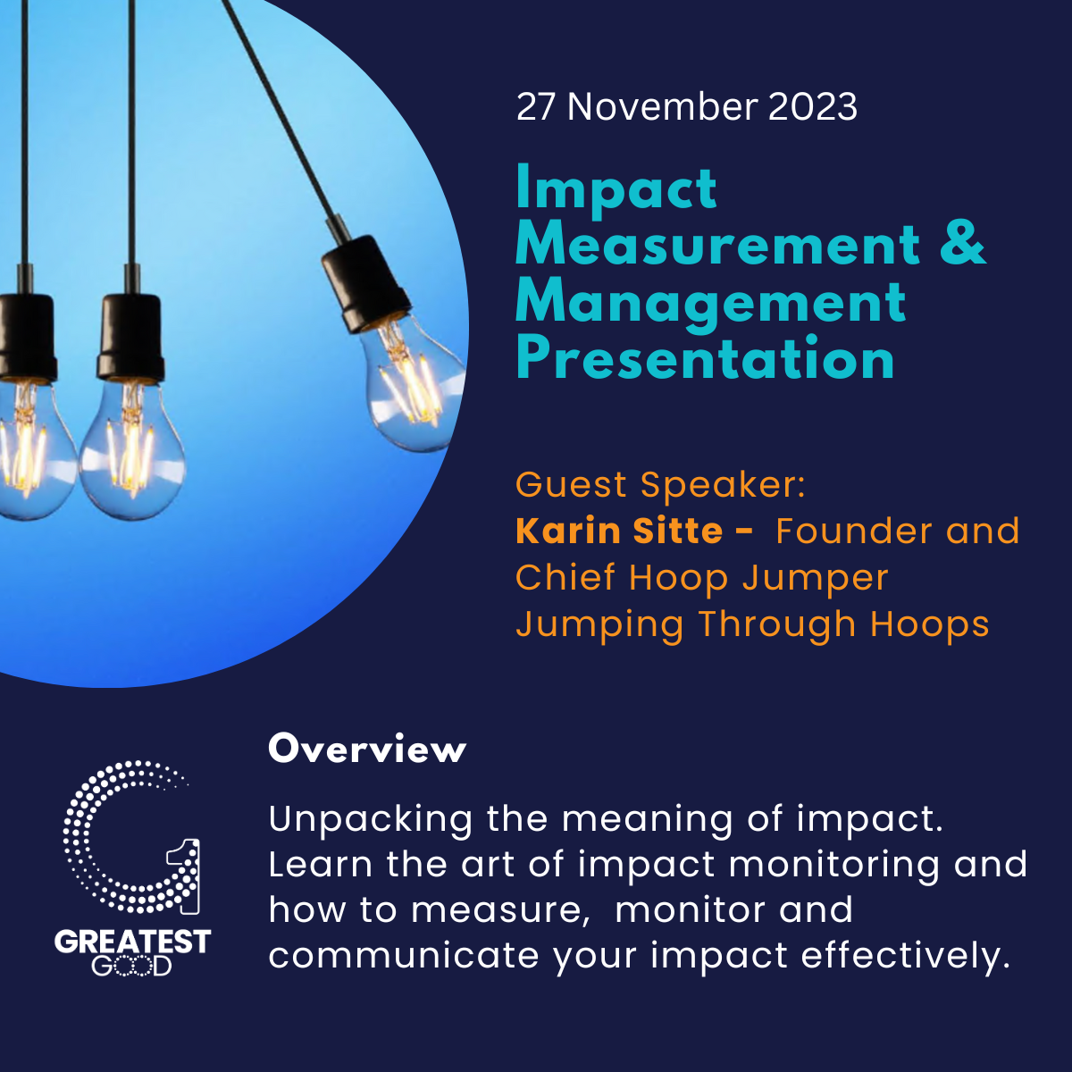 Impact Measurement & Management Presentation