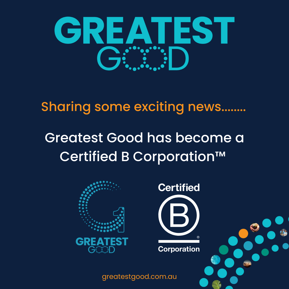Greatest Good has become a certified B Corpoaration!