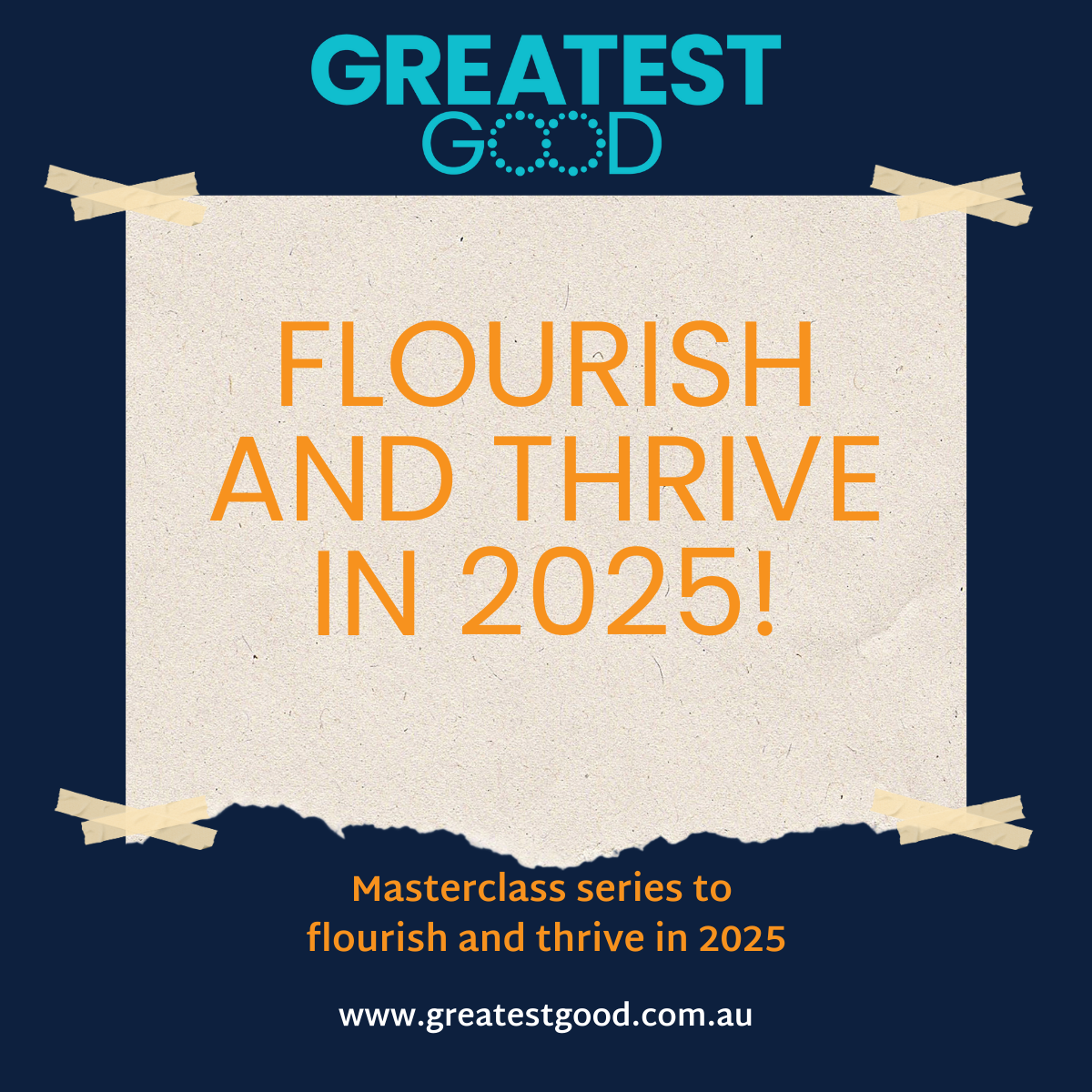 Greatest Good Flourish & Thrive Events 2025
