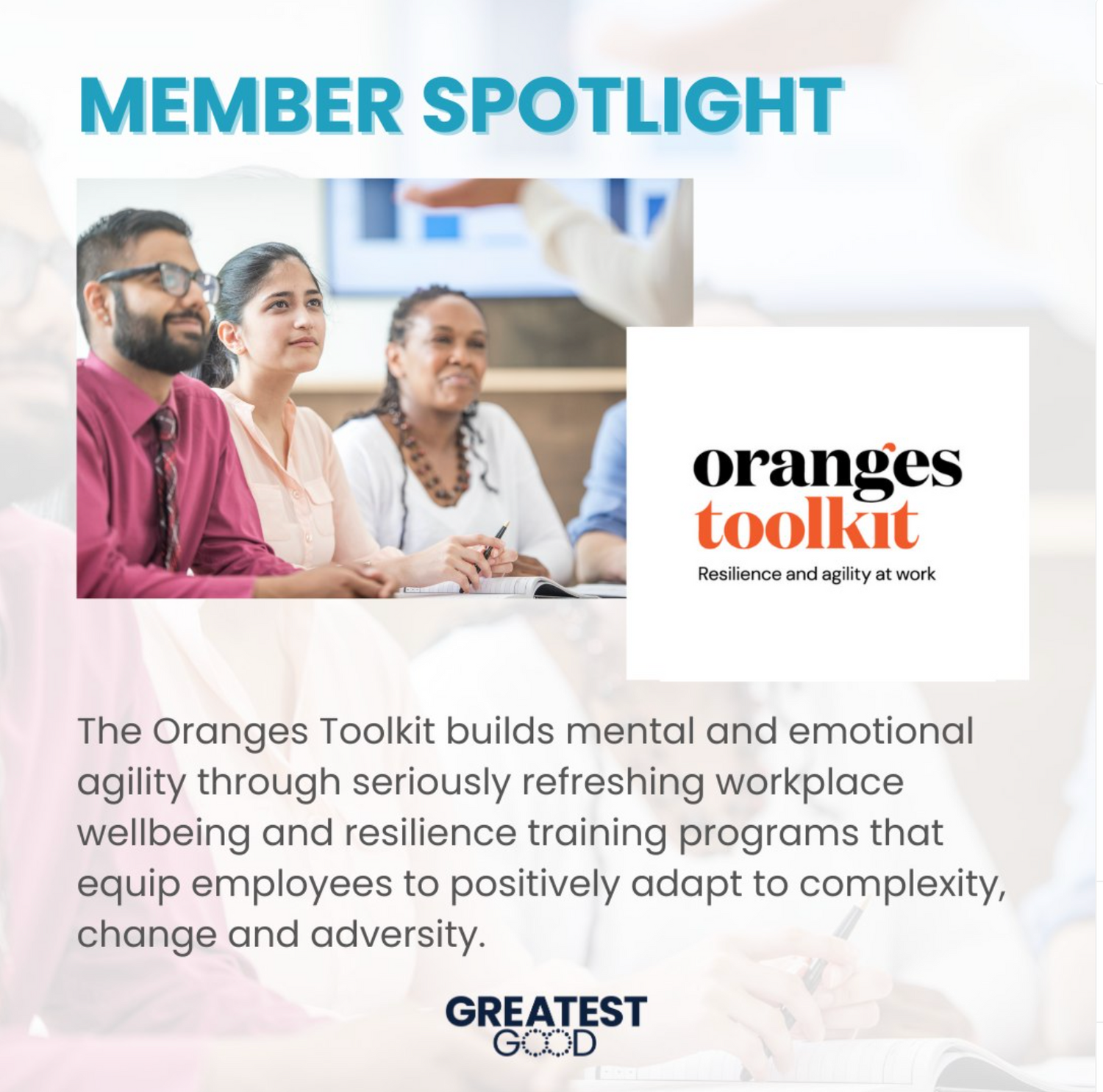 Member Spotlight - The Oranges Toolkit