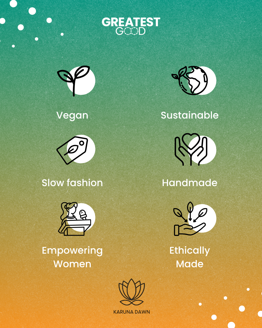 Vegan, Sustainable, Hand-crafted, Ethically-made
