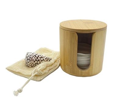 Good Sheet for the Planet Reusable Make Up Rounds with Bamboo Storage