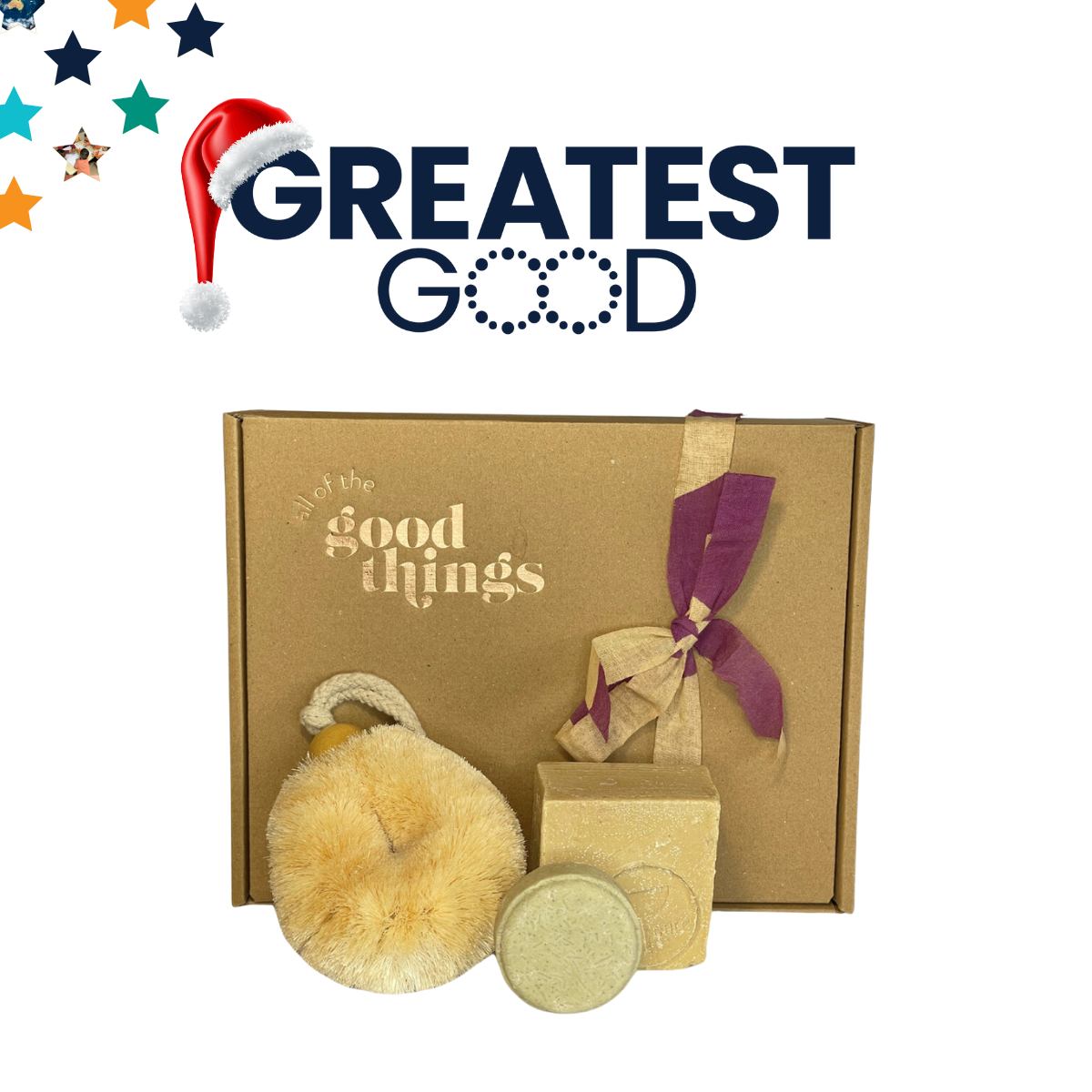 Greatest Good Australian Gift Guide All of the Good Things A cardboard gift box labelled