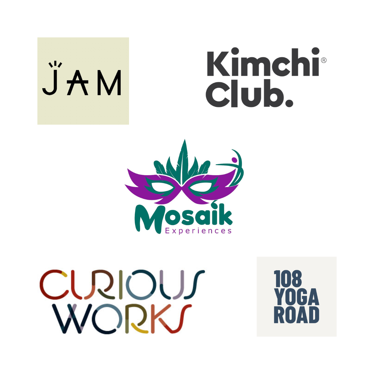 Greatest Good celebrates social enterprise members on World Social Enterprise Day 2024 A collection of logos with creative and cultural themes.