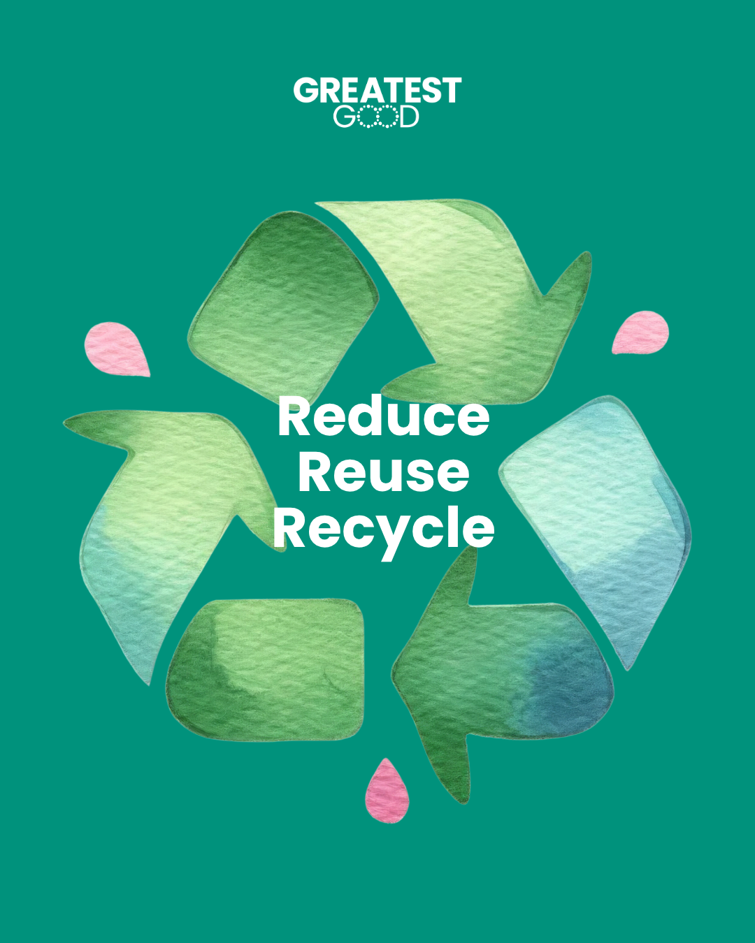 reduce, reuse, recycle. National Recycling Week.