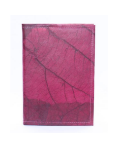 Karuna Dawn Leaf Leather A5 Journal-Pink