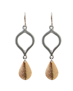 LOVEbomb Flame & 18k gold plate leaf earrings on white | All of the Good Things ECO GIFTS Australia