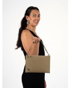 Texcoco Collective Belleza Small Shoulder Bag-Beige
