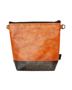 Karuna Dawn Leaf Leather X-Body Bag-Orange